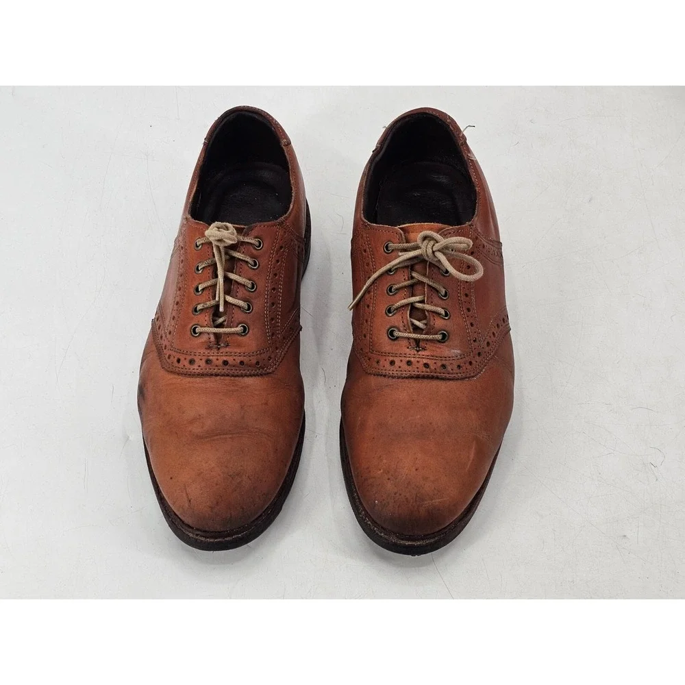 Allen Edmonds First Cut Golf‎ Shoes Leather Walnut Honors Collection Mens 8